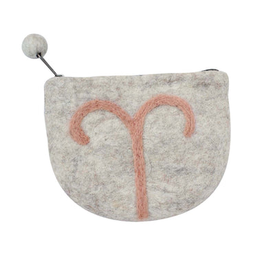 Zodiac Felt Pouch, ARIES