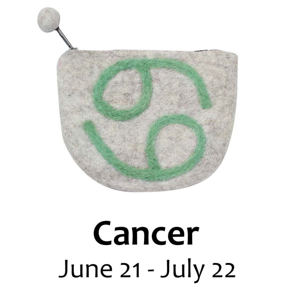 Zodiac Felt Pouch, CANCER