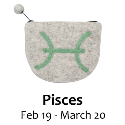 Zodiac Felt Pouch, PISCES