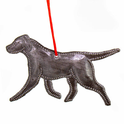 Labrador Haitian Metal Drum Christmas Ornament, Set of 2