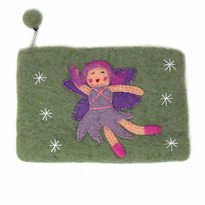 Starlight Fairy Felt Zipper Pouch