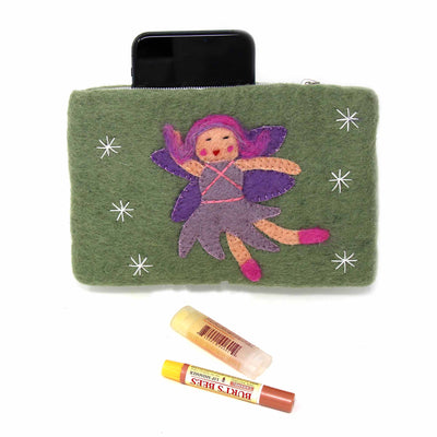 Starlight Fairy Felt Zipper Pouch