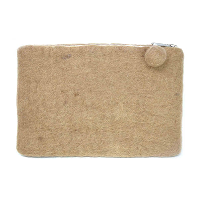 Happy Camper Van Felt Zipper Pouch