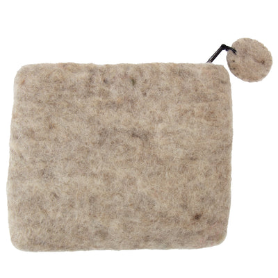 Handcrafted Butterfly Felt Coin Zipper Pouch