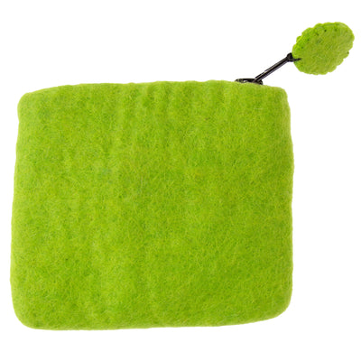 Handcrafted Dragonfly Felt Coin Zipper Pouch