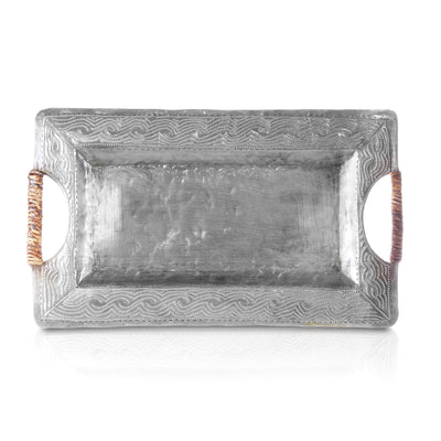 Swirl Pattern Haitian Steel Drum Decorative Tray