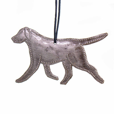 Labrador Haitian Metal Drum Christmas Ornament, Set of 2