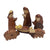 Divine Craft: Handcrafted Joint Wood Indian Nativity Set (6 pieces)