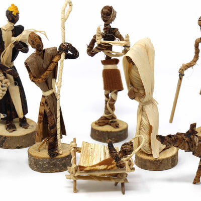 Banana Fiber Arched  Nativity Set - Esther Kariuki