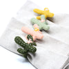Hand-felted Cactus Napkin Rings, Set of Four Colors