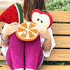 Orange Felt Coin Purse