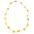 Floating Stone and Maasai Bead Necklace, Yellow