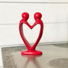 Soapstone Lovers Heart Red - 8 Inch