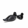 Soapstone Black Birds, Big & Little - Set of Two