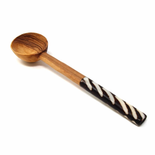 Coffee Spoon, Batik with Bone Handle, 7.5-8 inches