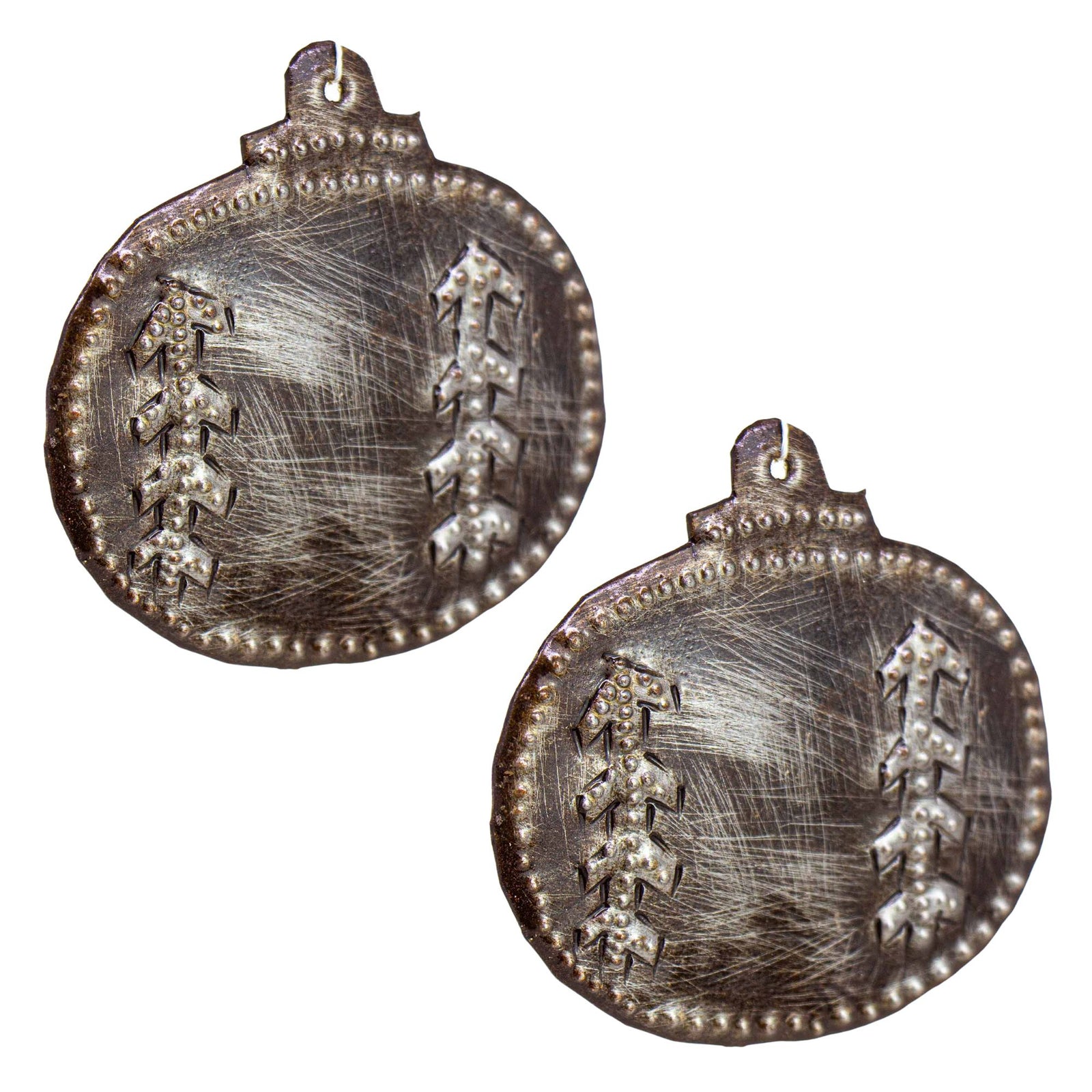 Haitian Metal Drum Christmas Ornament, Set of 2