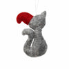 Hand Felted Christmas Ornament: Cat