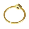 Iolite Gemstone 18K Gold-Plated Stackable Ring