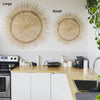 Large Palm Sun Circle, Natural 47 inch
