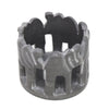 Circle of Elephants Soapstone Sculpture, 3 to 3.5-inch - Gray Stone