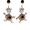 Recycled Tusker Bottle Cap Dancing Girl Earrings