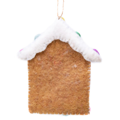 Gingerbread House Handmade Felt Ornament