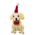 Golden Labrador Santa Handmade Felt Ornament