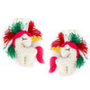 Christmas Unicorn Felt Ornament, Set of 2