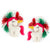 Christmas Unicorn Felt Ornament, Set of 2