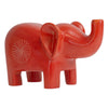 Extra Large Soapstone Elephant  Sculpture -  Orange