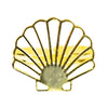 Handmade Shell Golden Brass Ring