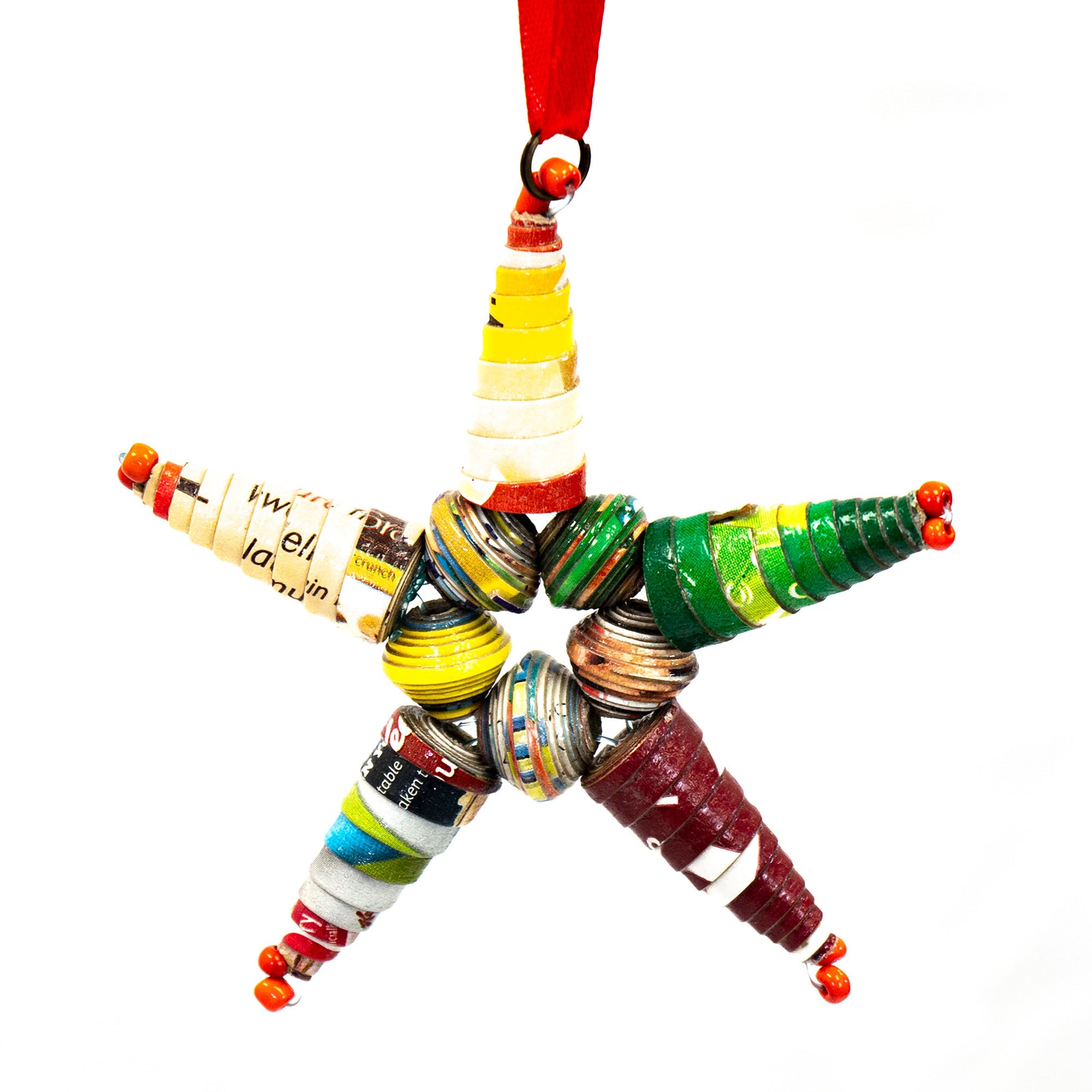 Paper Mache Star Ornament from Haiti