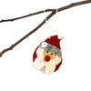 Santa Claus & Mrs. Claus Felt Ornament, Set of 2