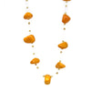 Floating Stone & Maasai Bead Necklace, Rust