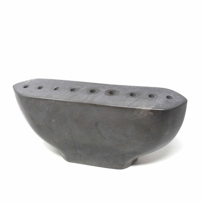 Soapstone Black Menorah