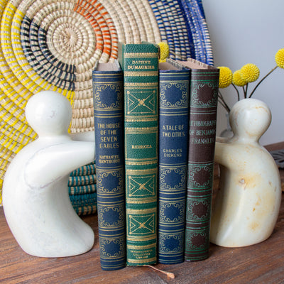 Soapstone Helping Hands Modern Decor Bookends