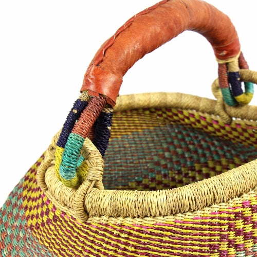 Woven Tote Basket | Amish Flexible Wicker Market & Shopping Bag