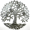 Twisted Tree of Life with Birds Haitian Steel Drum Wall Art, 24"