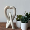 Soapstone Heart Design Eternal Love Knot Sculpture