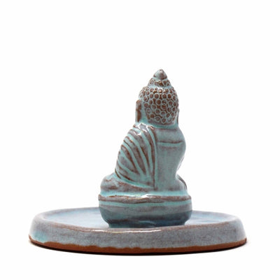 Incense Burner - Celadon Buddha