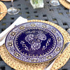 Encantada Handmade Pottery 11.75" Set of 2 Dinner Plates, Blue
