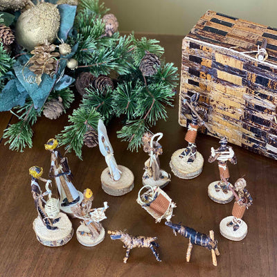 Banana Fiber Nativity Set