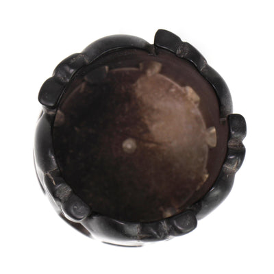 Circle of Elephants Soapstone Sculpture, 3 to 3.5-inch - Gray Stone