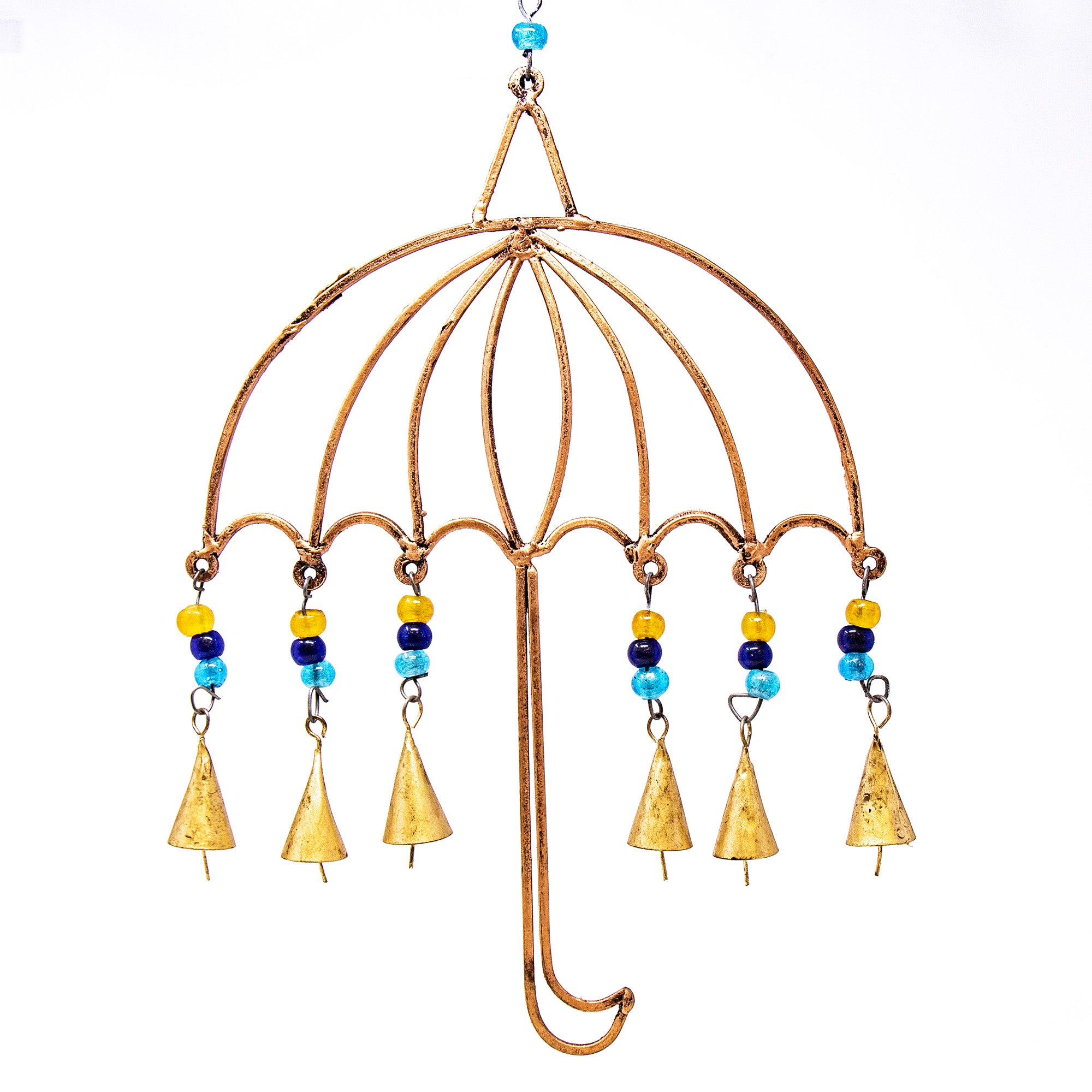 Handmade Recycled Iron Umbrella Garden Chime