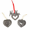 Set of 3 Steel Heart Haitian Steel Drum Christmas Ornament