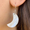 Crescent Moon Mother-of-Pearl Earrings