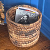 Handwoven Banana Fiber Stacked Baskets, Two Nested