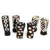 Batik Bone Salt & Pepper Shakers, Traditional Batik