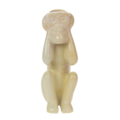 Soapstone Monkey See, Do, Hear Candle Holder Statues