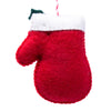 Holly Mittens and Kitten in Stocking Handmade Felt Ornaments, Set of 2